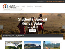 Tablet Screenshot of damlesafaris.com